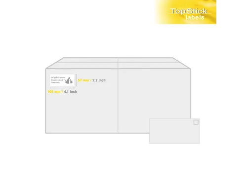 Etiketten universele labels A4 permanent 105x57mm Wit 1000 stuks