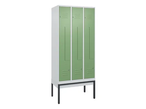 Z-garderobekast,HxBxD 2120x900x500mm,vak B 150/300mm,cil.-slot