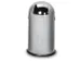 Push Afvalbak Staalplaat 52 Liter Hxd 880x415mm Zilver