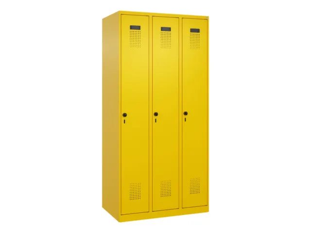 locker voor scheiding van kleding,HxBxD 1850x900x500mm,3vak
