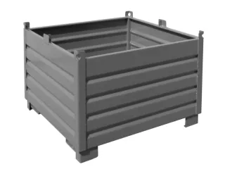 Systeem-Stapelcontainer Grijs 850x1200x1200mm 1000kg Inhoud 1m³ - 1