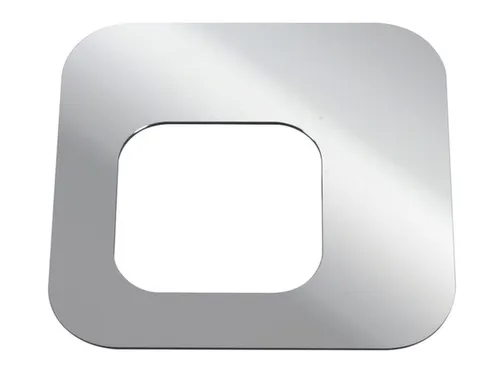 Oplegdeksel,V. Afvalbak 1X60L,Vierkant,1Opening,Staal,Zilverkleurig