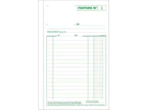 Exacompta Facturen, Ft 21 X 13,5 Cm, Tripli, Franstalig