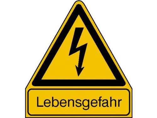 waarschuwings-combibord,v. binnen/buiten,Levensgevaar,PVC