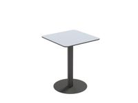 outdoor-tafel HxBxD 750x600x600mm vierkant schotelvoet matzwart
