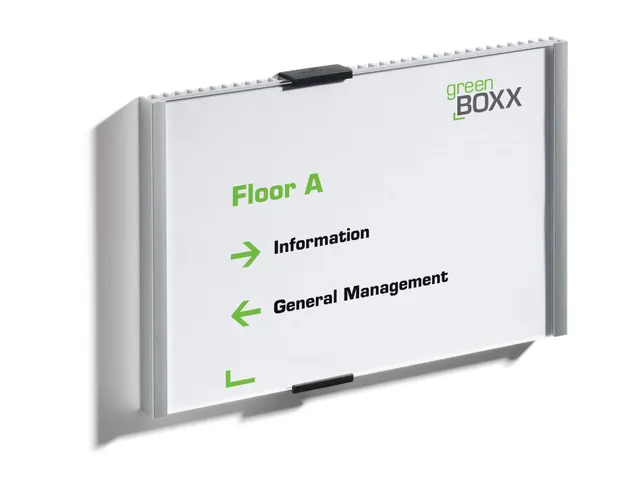 Deurbordje Durable 210x148.5mm metaal/zilver