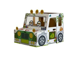 Kartonnen Dinosaurustruck XL Bankers Box Play inkleurbaar
