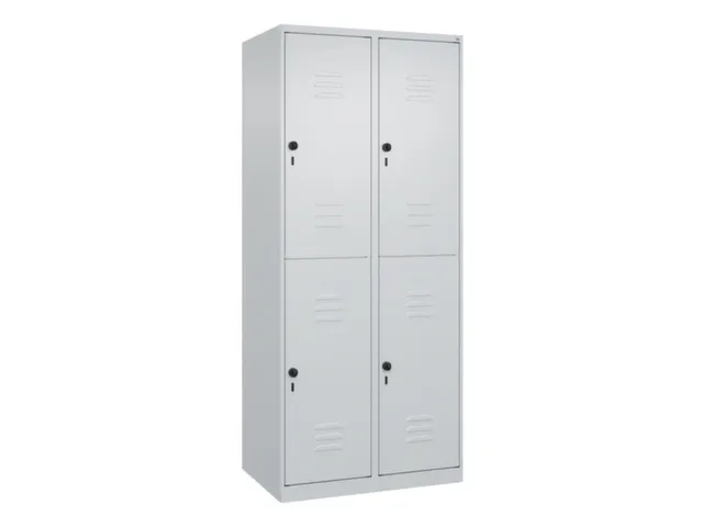 dubbeldekse locker,HxBxD 1850x800x500mm,2x2vak.,vak B 400mm