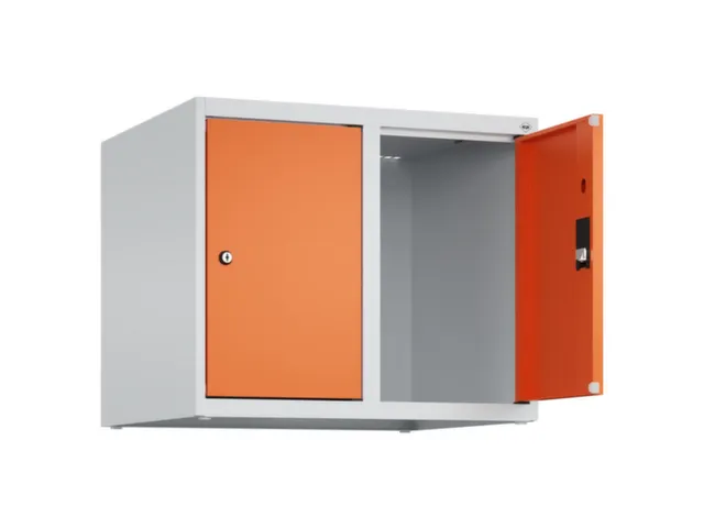 opzetkast,v. locker,2vak.,vak B 300mm,HxBxD 500x600x500mm,vleugeldeur