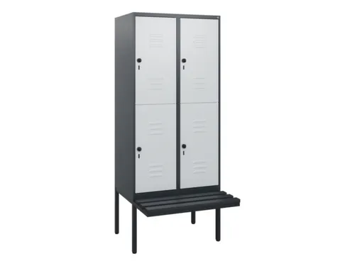Dubbeldekse dekenkist,HxBxD 1950x800x815mm,2x2vak.,vak B 400mm