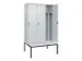 locker voor scheiding van kleding,HxBxD 2120x1200x815mm,3vak