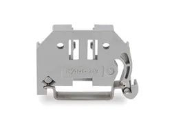 Schroefloze Eindstop 6mm Breed Voor DIN-Rail 35x15En 35 x 7,5, GRI