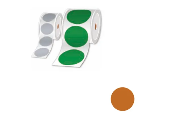 Brother LTZ1R100FPEL, Bruin, Cirkel, 10 cm, 250 stuk(s)