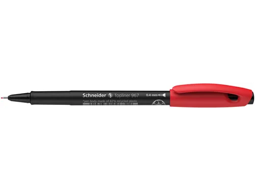 Fineliner Schneider Topliner 967 Rood 0.4mm