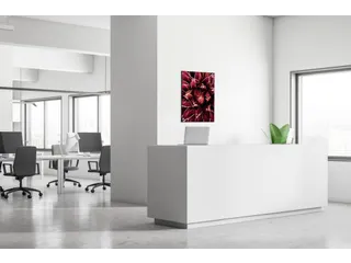 Wanddecoratie Textiel Set 40x40cm Cactus Rood - 4