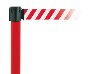 Waarschuwings-Afzetsysteem Paal 985x60mm 4 Meter Rood Wit - 4