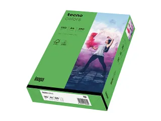 Inapa Tecno colors Gekleurd papier A4 Intens Groen 160 gram 250vel - 1