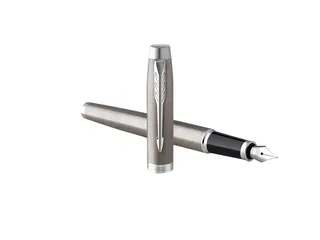 Parker IM Vulpen Stainless Steel CT Finish Medium Blauwe inkt - 4