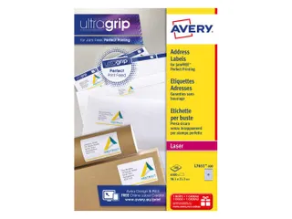 Etiket Avery L7651-25 38.1x21.2mm Laserprinter Wit 6500 stuks - 5
