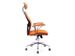 Moderne bureaustoel in hoogte verstelbaar oranje stof netrug - 1