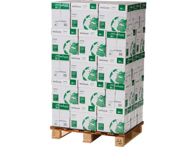 Pallet Kopieerpapier Navigator Universal CO2 Neutraal A4 80 Gram Wit