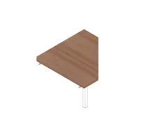koppelelement voor bureau,90 °,HxBxD 730x840x840mm,v. C-voet