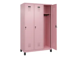 locker,HxBxD 1950x1200x500mm,3vak,vak B 400mm,draaigrendel,voeten - 2
