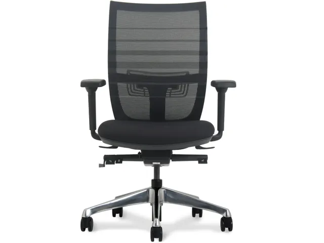 Bureaustoel Deluxe Lendensteun Zwart