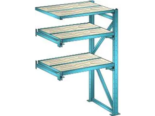 uittrekstelling voor zware lasten,HxBxD 2000x1290x860mm,vaklast 1000kg - 2