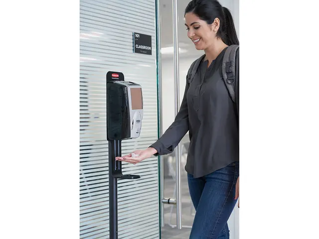 Zuil Standaard voor Autofoam Zeepdispenser Zwart