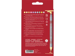 Viltstift Faber-Castell Duo 10 stuks pastel - 3