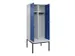 locker met bank,voor scheiding van kleding,HxBxD 2120x800x815mm,2vak