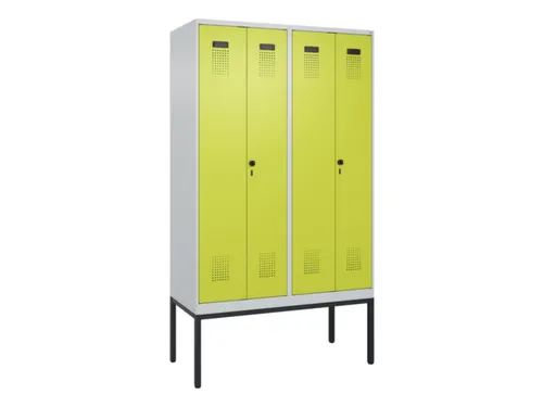 locker voor scheiding van kleding,HxBxD 2120x1200x500mm,4vak