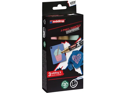 Edding 6900 X multi marker set pastel color 3 stuks