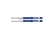 Gelschrijvervulling Parker Quink medium blauw blister à 2 stuks