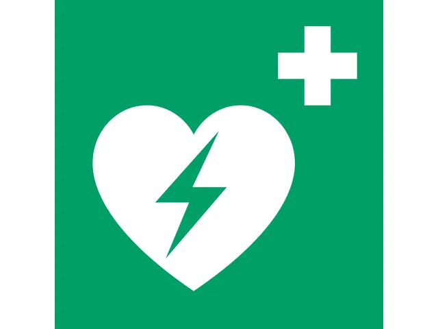 Pictogram bordje AED 300x300mm
