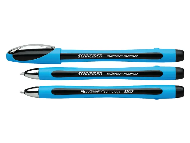 Balpen Schneider Slider Memo Zwart Extra Breed