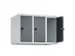 opzetkast,v. locker,3vak.,vak B 250mm,HxBxD 500x750x500mm,vleugeldeur