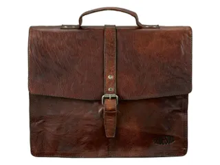Business tas Pride and Soul JAYDEN. Bruin leer. - 3