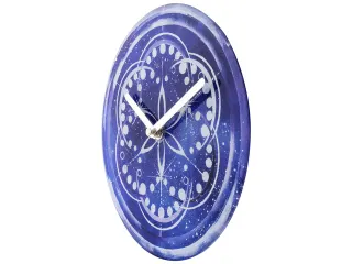 Tafelklok Nextime dia 20cm indigo glas Cosmo Indigo Tafel - 5