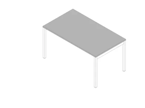 In hoogte verstelbaar bureau,HxBxD 680-760x1400x800mm,blad grijs