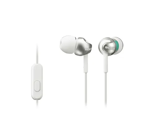 Oortelefoon Sony in-ear EX110 9mm wit