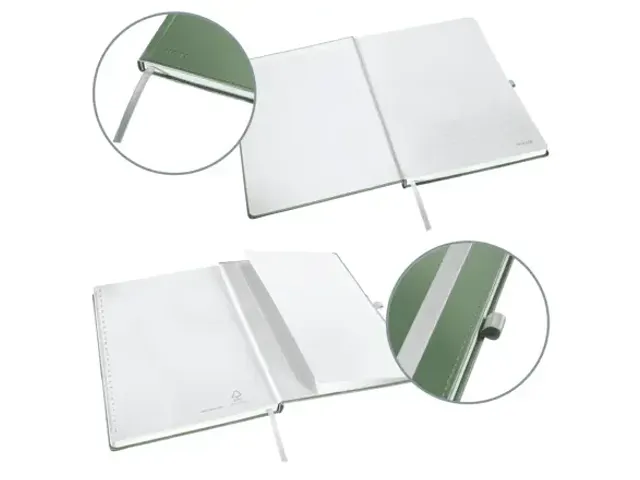 Carnet de notes Leitz Style A5 ligné 160 pages 100g vert
