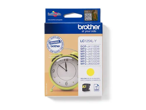 Inktcartridge Brother LC-125XLY geel HC