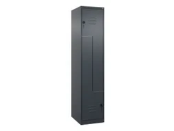 Z-garderobekast,HxBxD 1850x400x500mm,vak B 200/400mm,draaigrendel