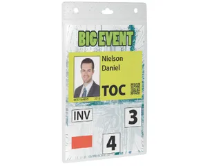 Badge Durable voor evenementen A6 zonder koord - 1