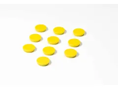 Memomagneten Smit Visual Rond 30mm Geel 10 stuks