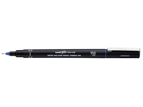 Fineliner Uni-ball Pin 0.3mm blauw