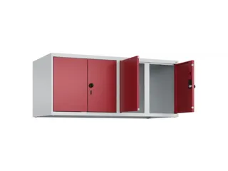 opzetkast,v. locker,4vak.,vak B 300mm,HxBxD 500x1200x500mm,vleugeldeur - 2