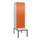 PBM-locker met bank,HxBxD 2120x600x815mm,2vak,vak B 300mm,draaigrendel